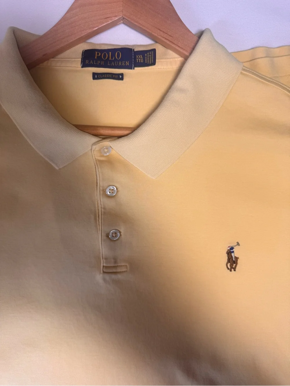 Polo by Ralph Lauren Pale Yellow Short-Sleeve Polo